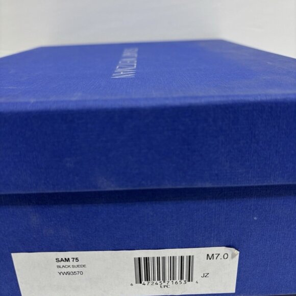 Stuart Weitzman Women’s Sam 75 Black Suede Block Heel Sandals, Size 7 M - Picture 6 of 6